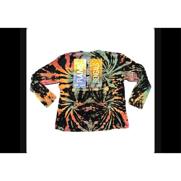Los Angeles Rams vs. Cincinnati Bengals Super Bowl Tie-Dye Long Sleeve - Picture 1 of 5